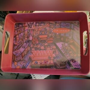 Friends TV show tray and coaster set